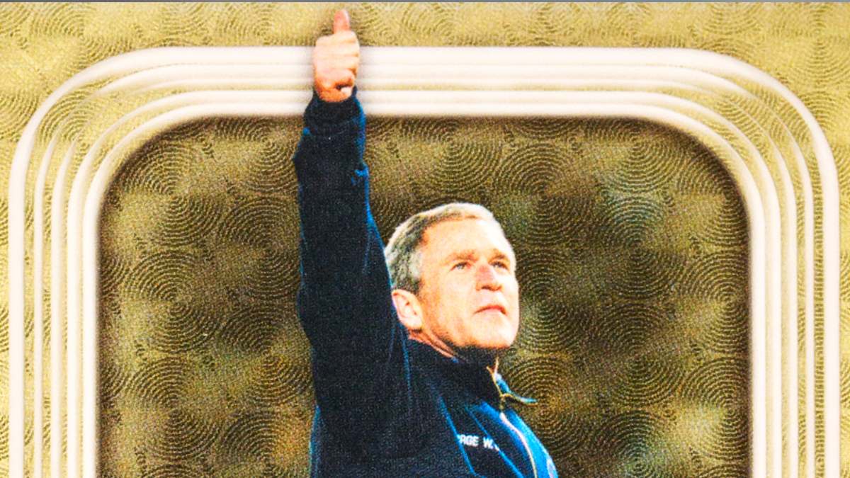 George Bush Diamond Moments 2026 Topps Chrome Baseball
